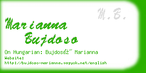 marianna bujdoso business card